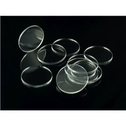 Crafters: Podstawki akrylowe - Transparentne Okrągłe 40x2mm 10szt