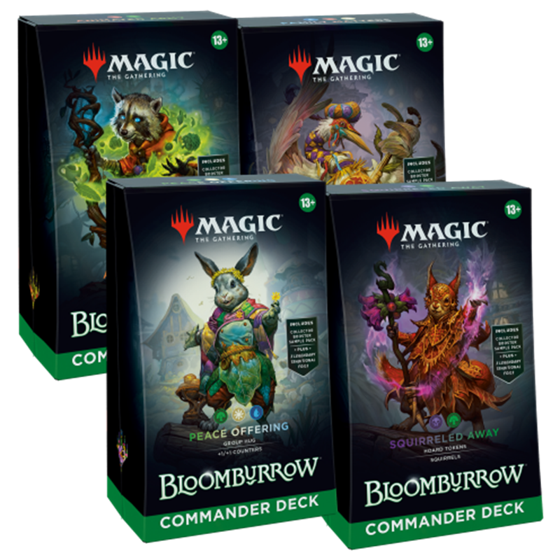 Magic The Gathering Bloomburrow Commander Decks Display (4) (przedsprzedaż)