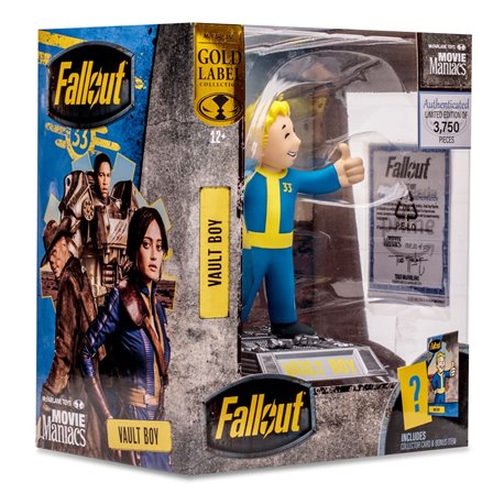 Fallout Movie Maniacs Action Figure Vault Boy (Gold Label) 15 cm (przedsprzedaż)