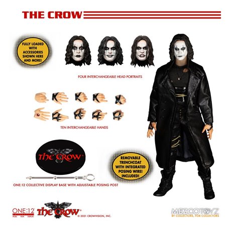 The Crow Action Figure 1/12 Eric Draven 17 cm