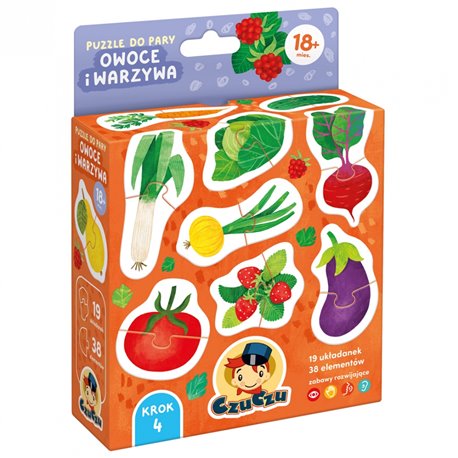 CzuCzu Puzzle do pary Owoce i warzywa