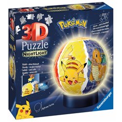 Puzzle 3D 72 Świecąca kula Pokemon
