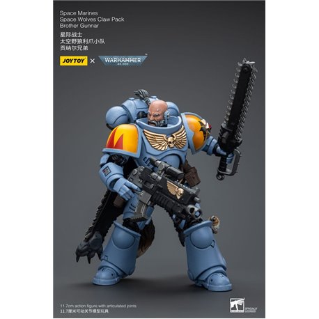 Warhammer 40k Action Figure 1/18 Space Marines Space Wolves Claw Pack Brother Gunnar 12 cm (przedsprzedaż)