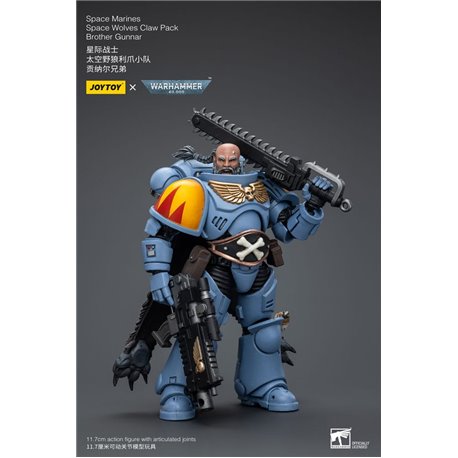 Warhammer 40k Action Figure 1/18 Space Marines Space Wolves Claw Pack Brother Gunnar 12 cm (przedsprzedaż)