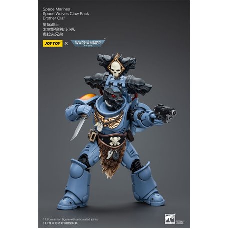 Warhammer 40k Action Figure 1/18 Space Marines Space Wolves Claw Pack Brother Olaf 12 cm (przedsprzedaż)