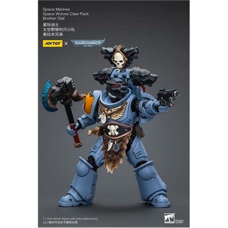 Warhammer 40k Action Figure 1/18 Space Marines Space Wolves Claw Pack Brother Olaf 12 cm (przedsprzedaż)