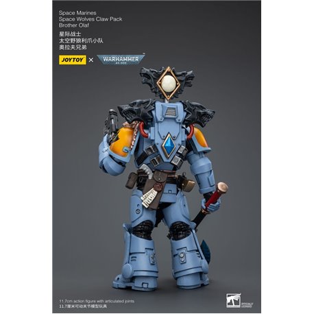 Warhammer 40k Action Figure 1/18 Space Marines Space Wolves Claw Pack Brother Olaf 12 cm (przedsprzedaż)