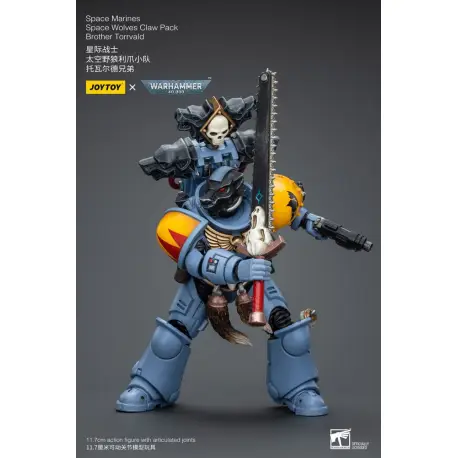 Warhammer 40k Action Figure 1/18 Space Marines Space Wolves Claw Pack Brother Torrvald 12 cm (przedsprzedaż)