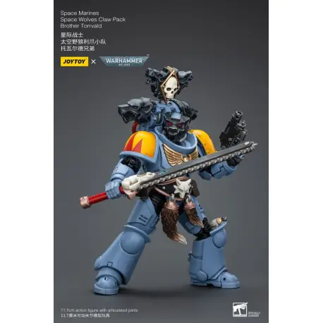 Warhammer 40k Action Figure 1/18 Space Marines Space Wolves Claw Pack Brother Torrvald 12 cm (przedsprzedaż)