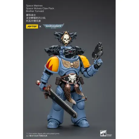 Warhammer 40k Action Figure 1/18 Space Marines Space Wolves Claw Pack Brother Torrvald 12 cm (przedsprzedaż)