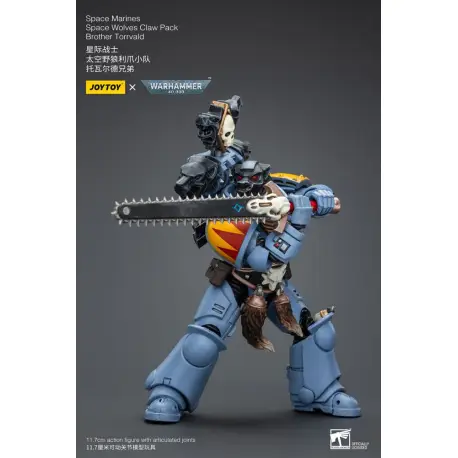 Warhammer 40k Action Figure 1/18 Space Marines Space Wolves Claw Pack Brother Torrvald 12 cm (przedsprzedaż)