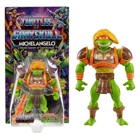 MOTU x TMNT: Turtles of Grayskull Action Figure Michelangelo 14 cm (przedsprzedaż)