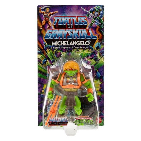 MOTU x TMNT: Turtles of Grayskull Action Figure Michelangelo 14 cm (przedsprzedaż)