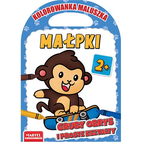 Kolorowanka maluszka. Małpki