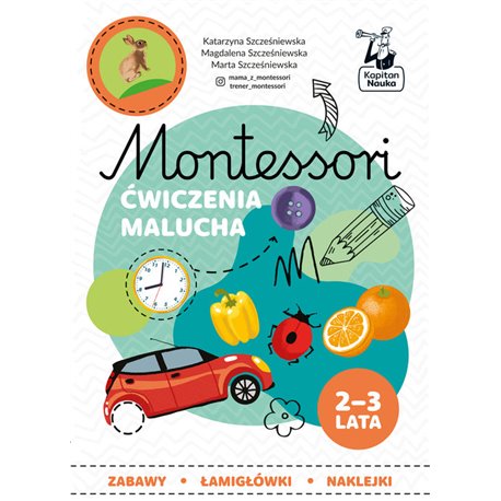 Kapitan Nauka Montessori Zabawy malucha 2-3 lata