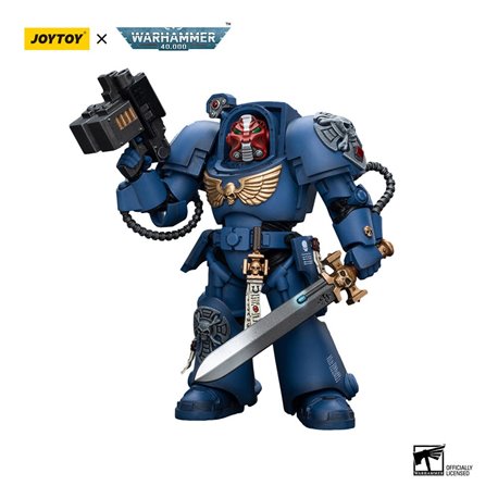 Warhammer 40k Action Figure 1/18 Ultramarines Terminator Squad Sergeant with Power Sword and Teleport Homer 12cm (przedsprzedaż)