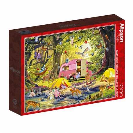 Puzzle 1000 Wróżkowy Camping z Przyjaciółmi