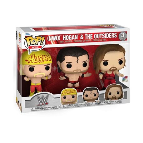 Funko POP! WWE - Hogan & Outsiders 3-Pack 9 cm (przedsprzedaż)