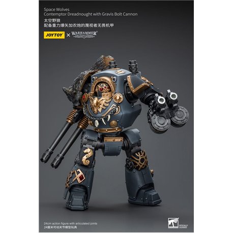 Warhammer The Horus Heresy Action Figure 1/18 Space Wolves Contemptor Dreadnought with Gravis Bolt Cannon 12 cm (przedsprzedaż)