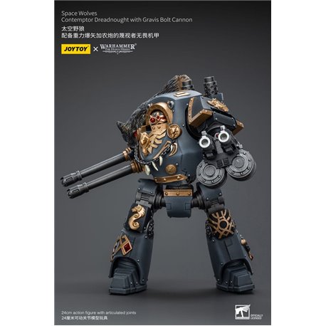 Warhammer The Horus Heresy Action Figure 1/18 Space Wolves Contemptor Dreadnought with Gravis Bolt Cannon 12 cm (przedsprzedaż)