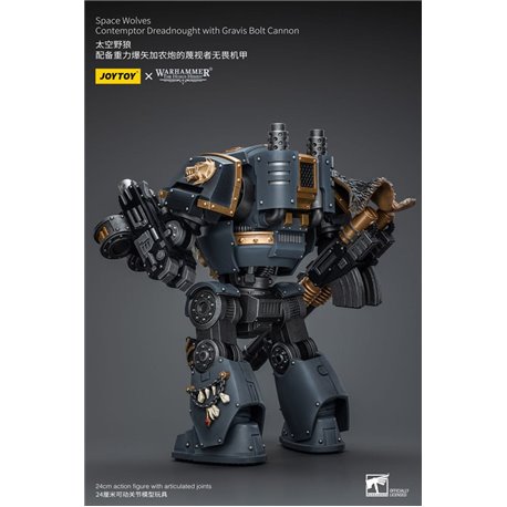 Warhammer The Horus Heresy Action Figure 1/18 Space Wolves Contemptor Dreadnought with Gravis Bolt Cannon 12 cm (przedsprzedaż)