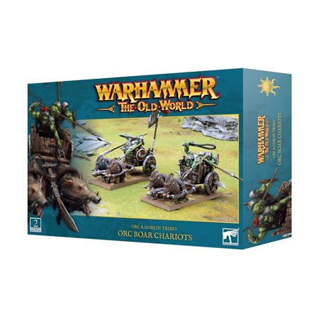 Warhammer The Old World Orc & Goblin Tribes: Orc Boar Chariots (przedsprzedaż)