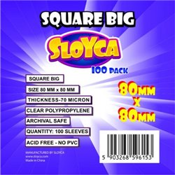 Koszulki na karty Sloyca (80x80) Square Big 100szt
