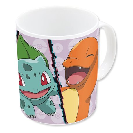 Kubek Pokemon Charmander, Bulbasaur, Squirtle, Pikachu 320 ml (przedsprzedaż)