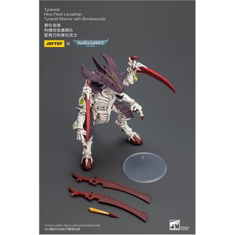 Warhammer 40k Action Figure 1/18 Tyranids Hive Fleet Leviathan Tyranid Warrior with Boneswords 12 cm (przedsprzedaż)