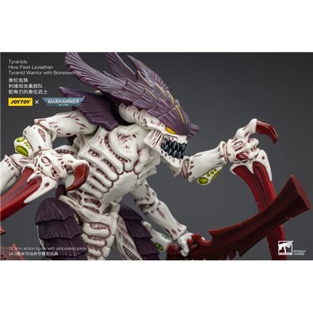 Warhammer 40k Action Figure 1/18 Tyranids Hive Fleet Leviathan Tyranid Warrior with Boneswords 12 cm (przedsprzedaż)