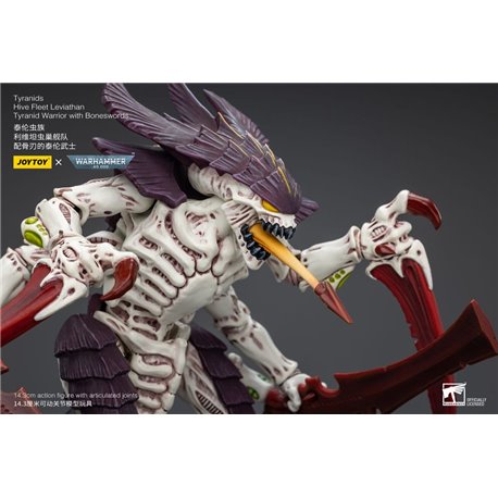 Warhammer 40k Action Figure 1/18 Tyranids Hive Fleet Leviathan Tyranid Warrior with Boneswords 12 cm (przedsprzedaż)