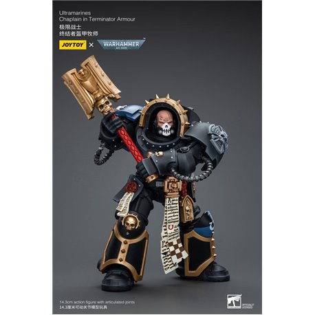 Warhammer 40k Action Figure 1/18 Ultramarines Chaplain in Terminator Armour 12 cm (przedsprzedaż)