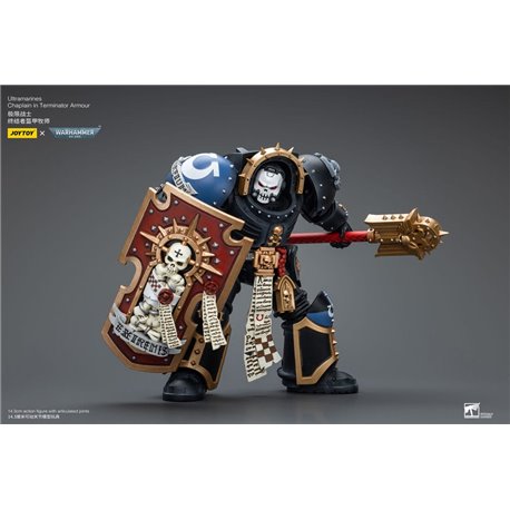 Warhammer 40k Action Figure 1/18 Ultramarines Chaplain in Terminator Armour 12 cm (przedsprzedaż)