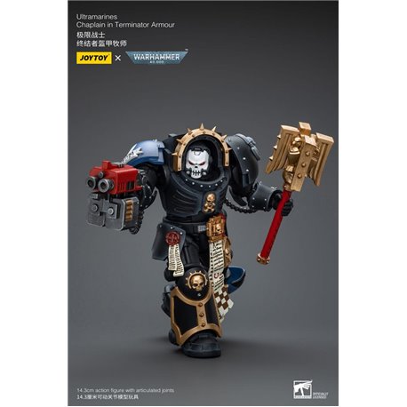 Warhammer 40k Action Figure 1/18 Ultramarines Chaplain in Terminator Armour 12 cm (przedsprzedaż)