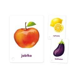 CzuCzu Karty obrazkowe na sznurku Owoce i warzywa