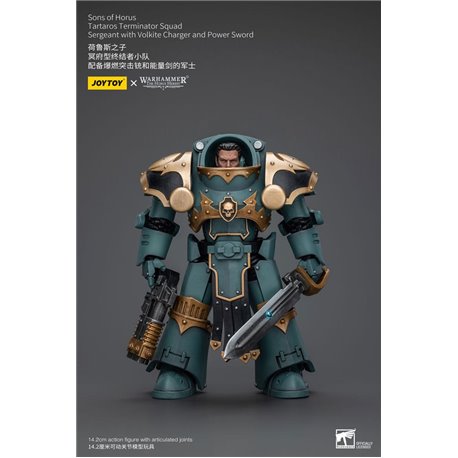 Warhammer The Horus Heresy Action Figure 1/18 Tartaros Terminator Squad Sergeant With V. Charger And Power Sword (przedsprzedaż)