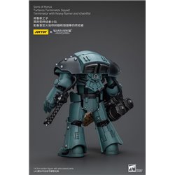 Warhammer The Horus Heresy Action Figure 1/18 Tartaros Terminator Squad Terminator With Heavy Flamer & Chainfist (przedsprzedaż)