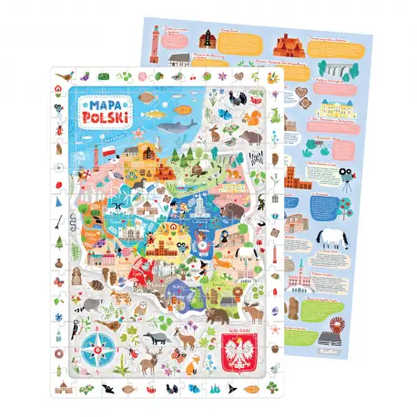 Puzzle obserwacyjne Mapa Polski