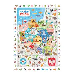 Puzzle obserwacyjne Mapa Polski