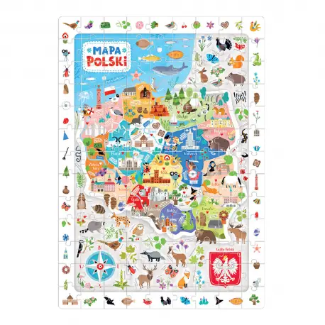 Puzzle obserwacyjne Mapa Polski