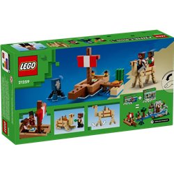 LEGO Minecraft 21259 Rejs Statkiem Pirackim (przedsprzedaż)