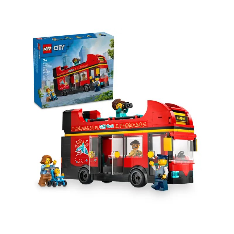 LEGO City 60407 Autokar czerwony Piętrowy (przedsprzedaż)