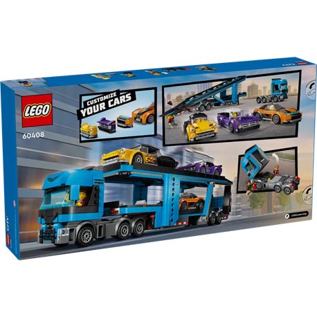 LEGO City 60408 Laweta z Samochodami Sportowymi (przedsprzedaż)