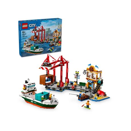 LEGO City 60422 Port ze Statkiem Towarowym (przedsprzedaż)