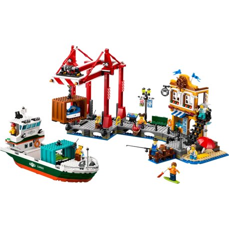 LEGO City 60422 Port ze Statkiem Towarowym (przedsprzedaż)