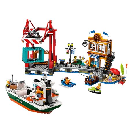 LEGO City 60422 Port ze Statkiem Towarowym (przedsprzedaż)