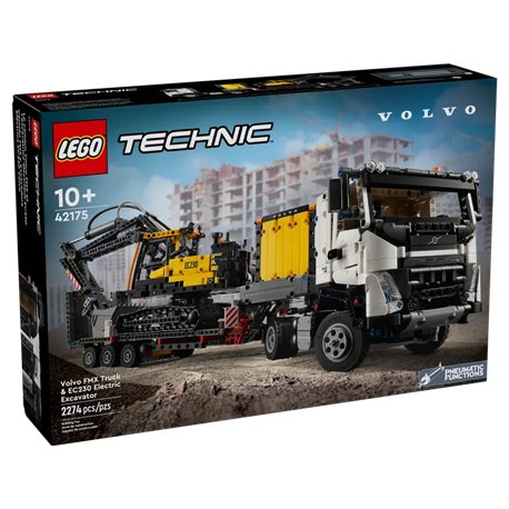 LEGO Technic 42175 Ciężarówka Volvo FMX i Koparka (przedsprzedaż)