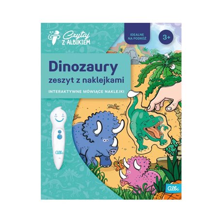 Czytaj z Albikiem - Zeszyt z naklejkami: Dinozaury 3+