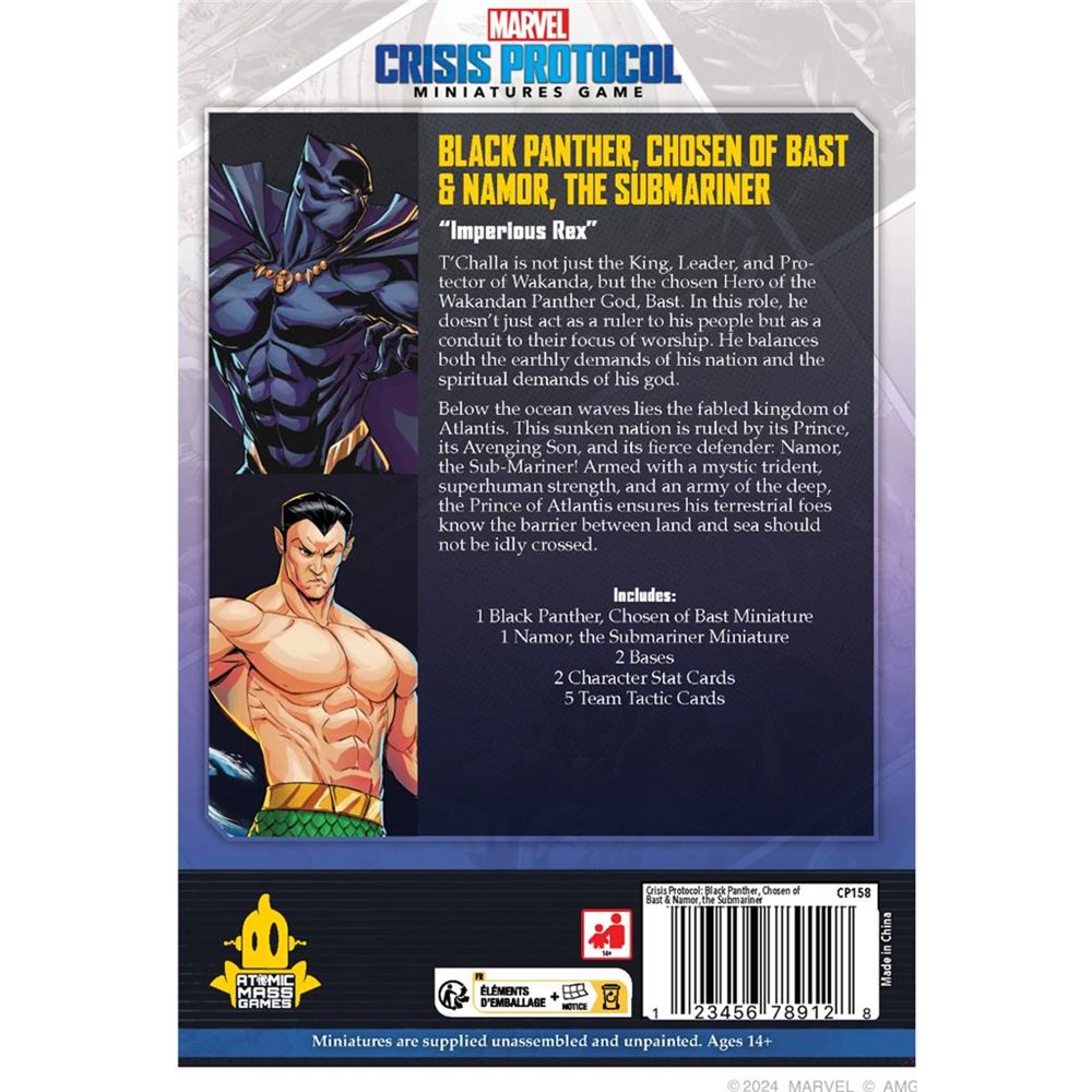 Marvel: Crisis Protocol - Black Panther, Chosen of Bast & Namor, the Submariner