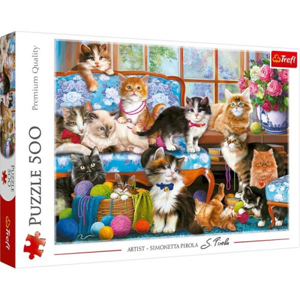 Puzzle 500 Kocia rodzina